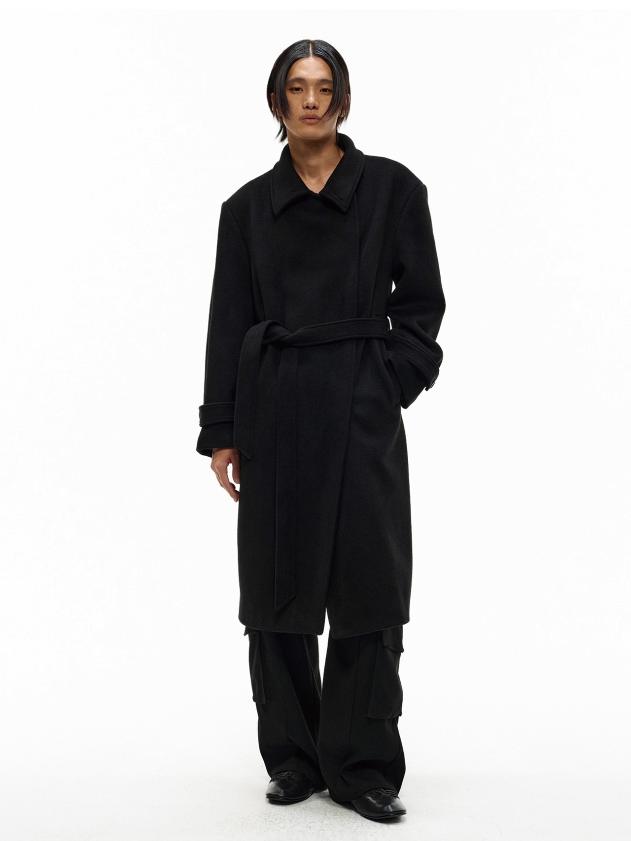 JCAESAR STUDIO Belted Wool Coat