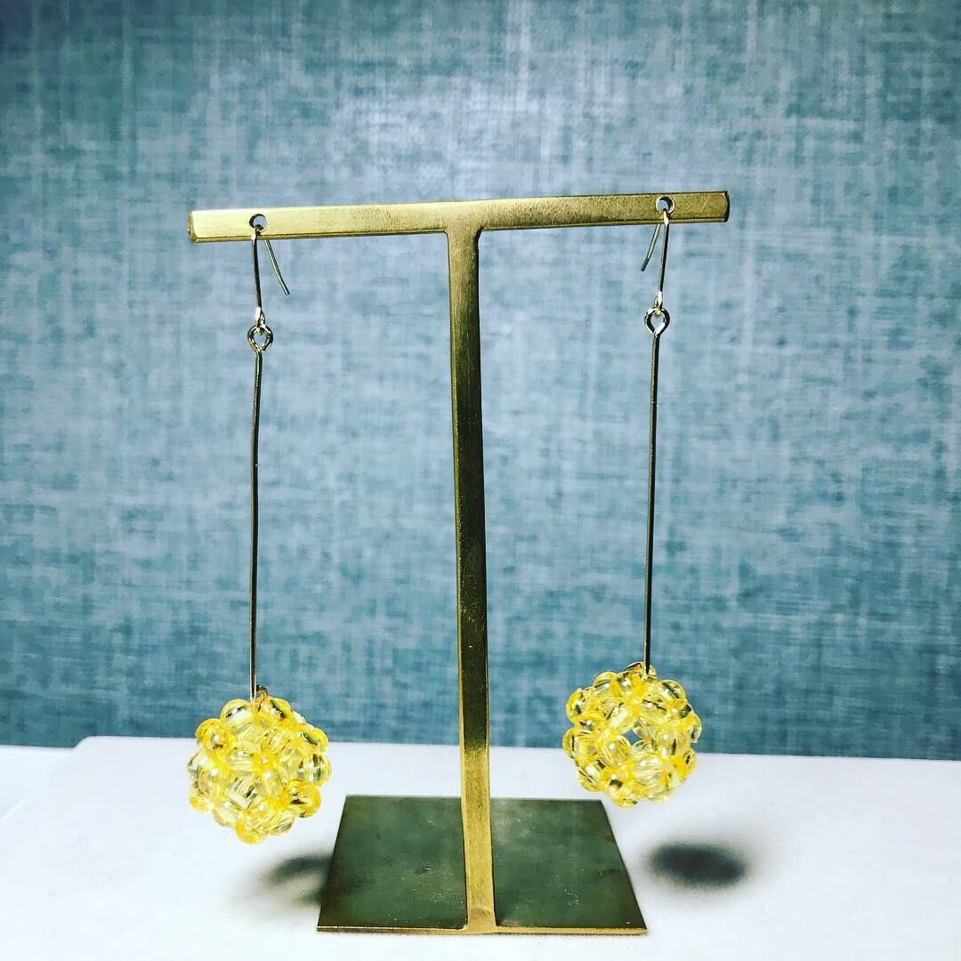 0029:べっ甲アメ 一粒ピアス