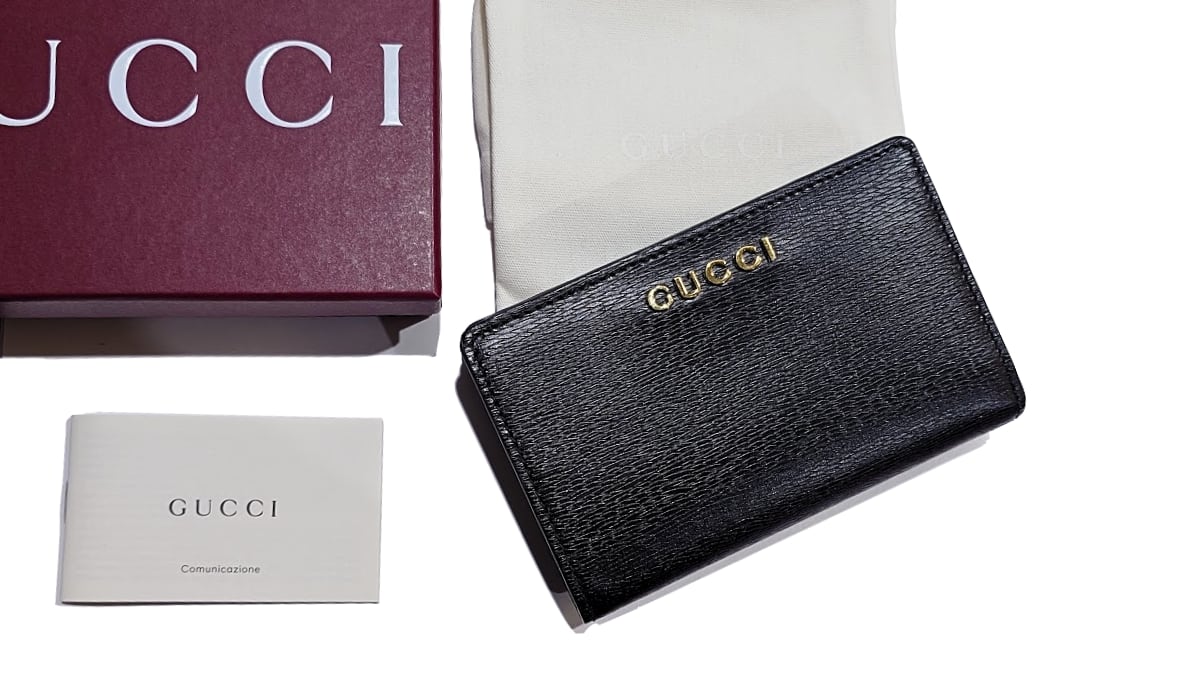 売り出し最安価格 ！極美品！ GUCCI グッチ PVC 折り財布 コンパクト