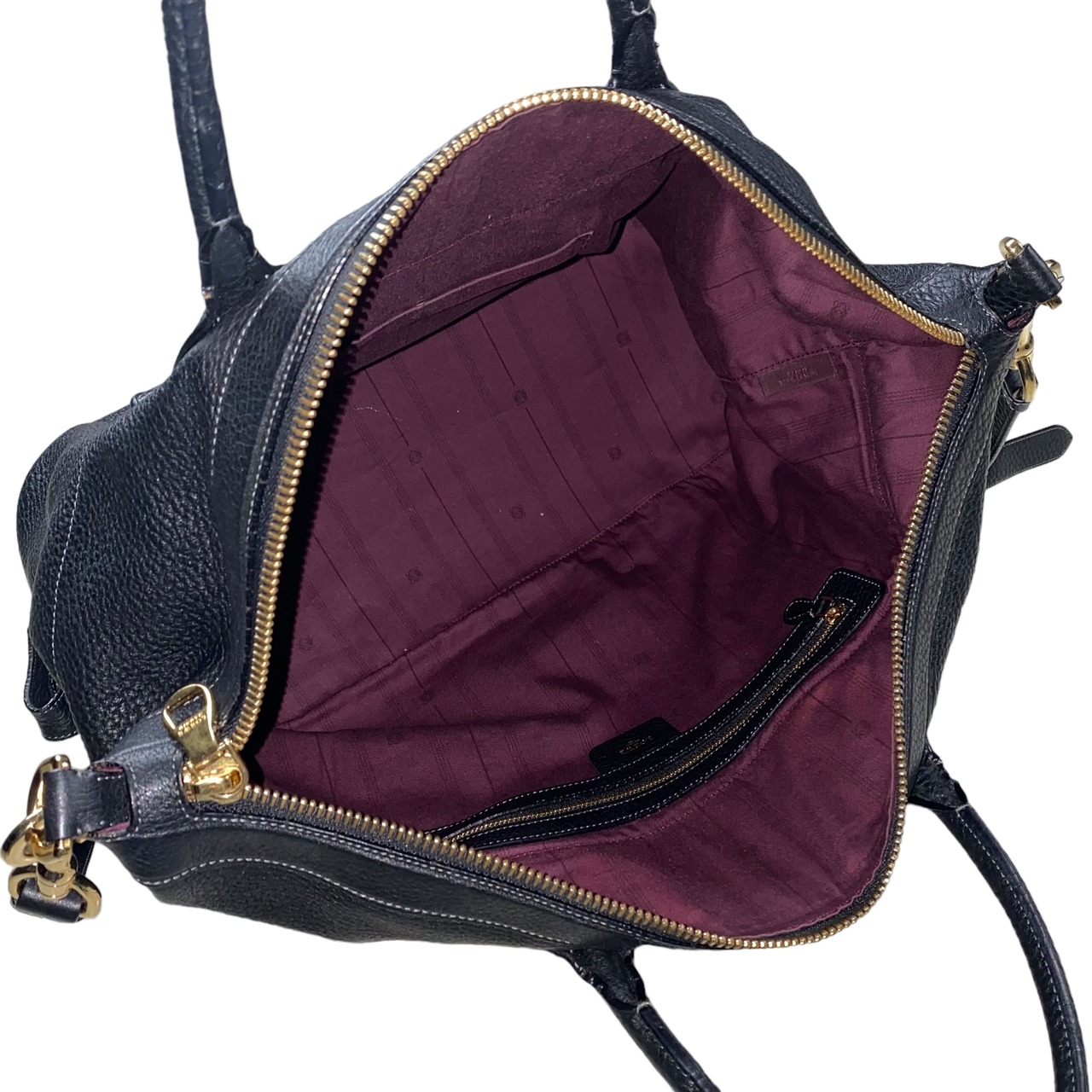 LOEWE ostrich switching 2way leather bag “May”