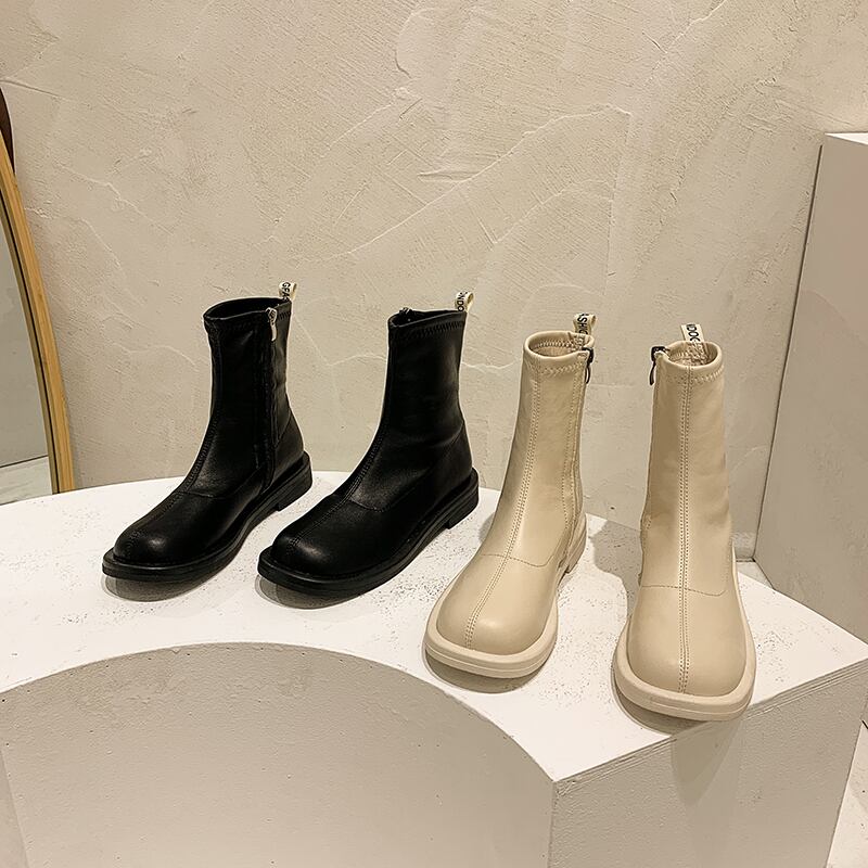 ブーツレディースウィンターレッドサイドジッパーショート 靴 シューズ 冬物 フェイクシューズ76893376814