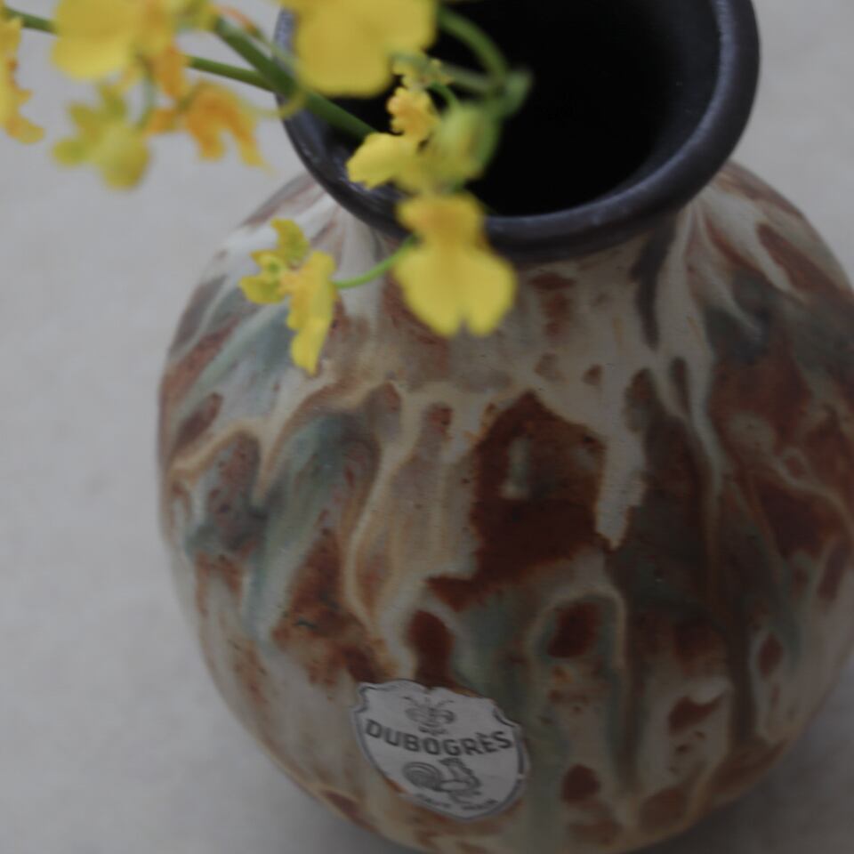 CERAMIC FLOWER VASE | belgien｜1940-70s | vintage shop AM/PM - AM