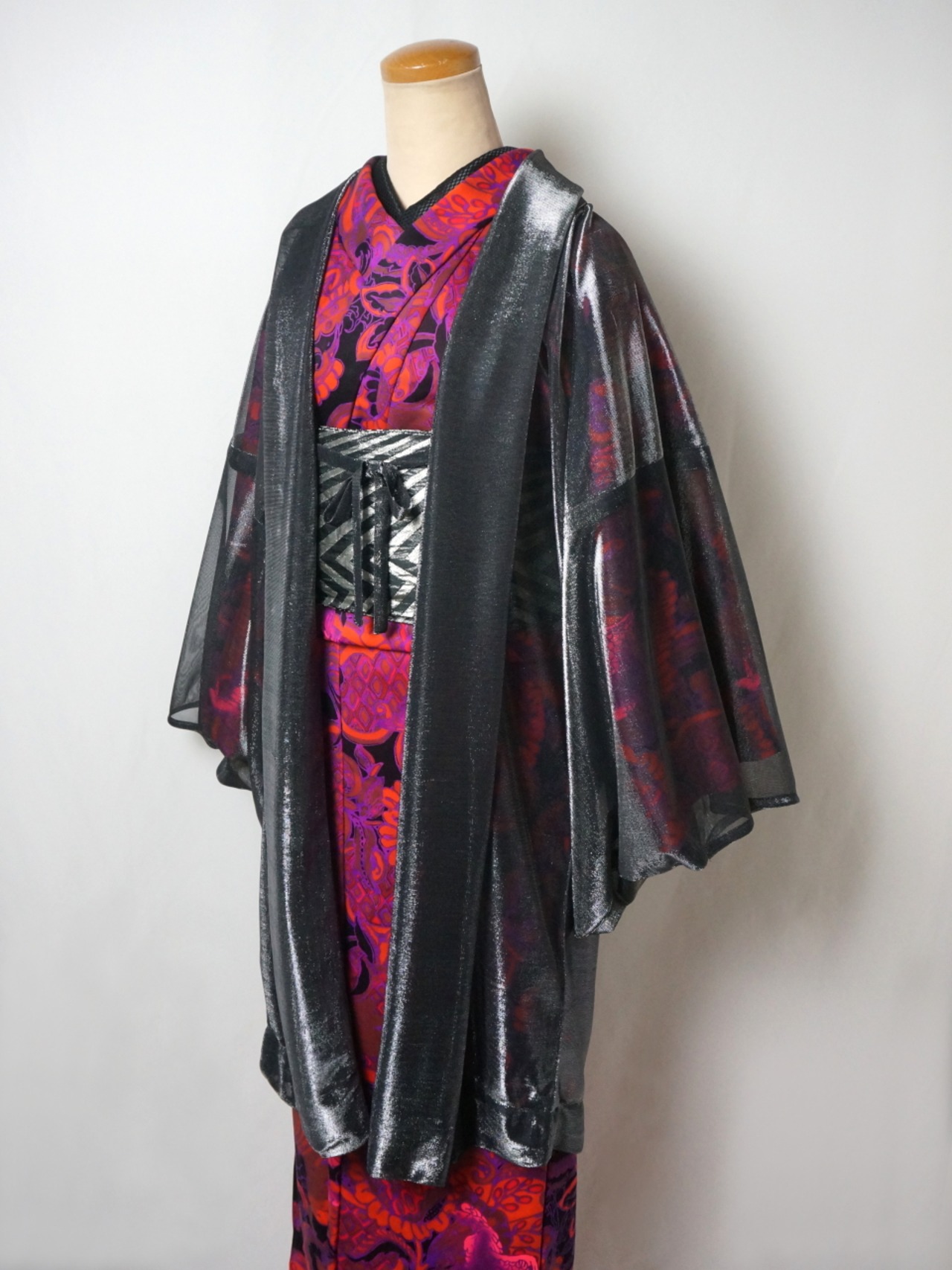 【即納品】Rumi Rock羽織　オーロラ　シルバー　[ B1029 B1030]