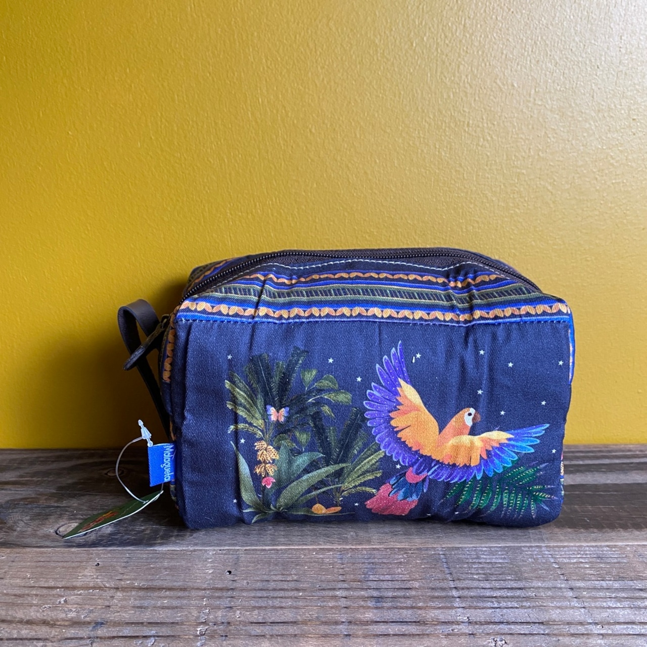 【MALAGUETA マラゲッタ】クッションBOX ポーチ ネイビー