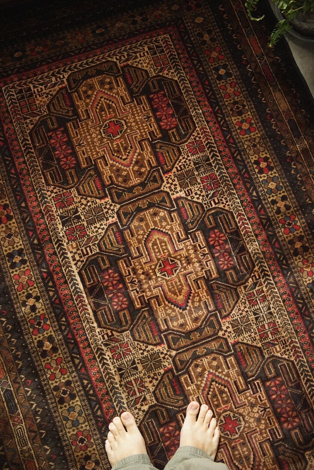 973 -Vintage Baluch rug
