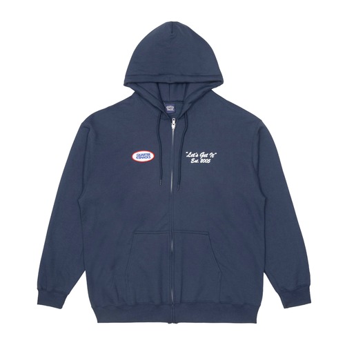 QUARTERSNACKS / LETS GET IT ZIP HOODY　NAVY