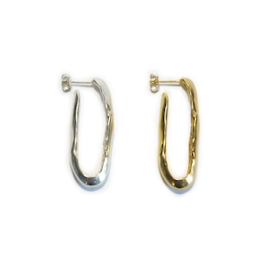 VUP-64 "mirage" long hoop pierced earrings