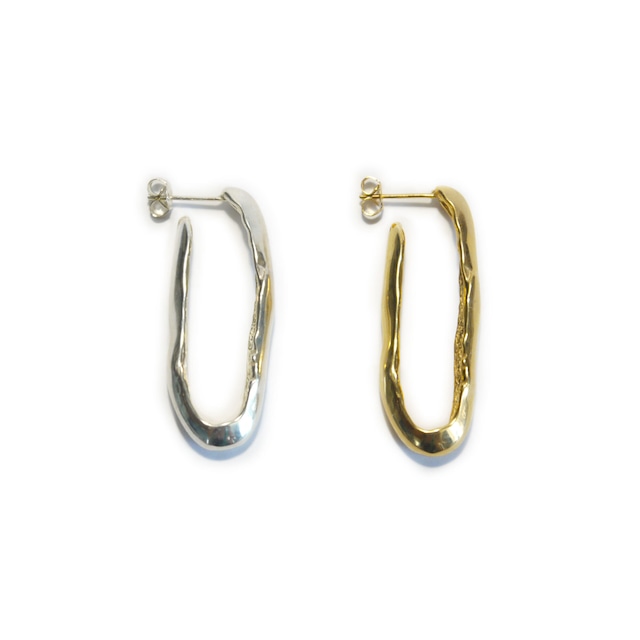 VUP-64 "mirage" long hoop pierced earrings