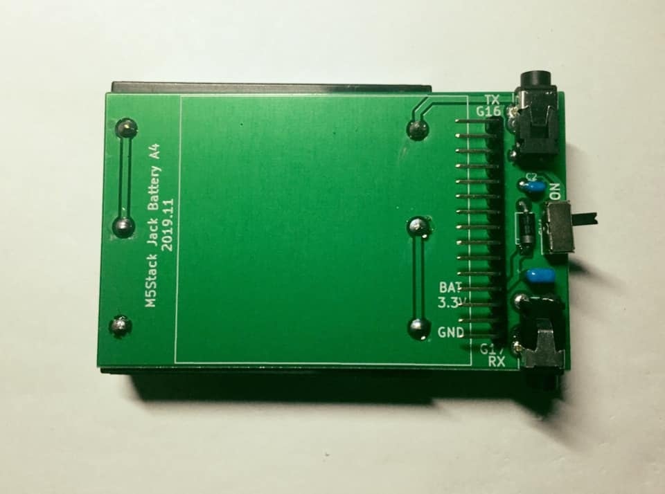 M5Stack用補助電池基板 - JACK-M5STACKA3 | のるLAB