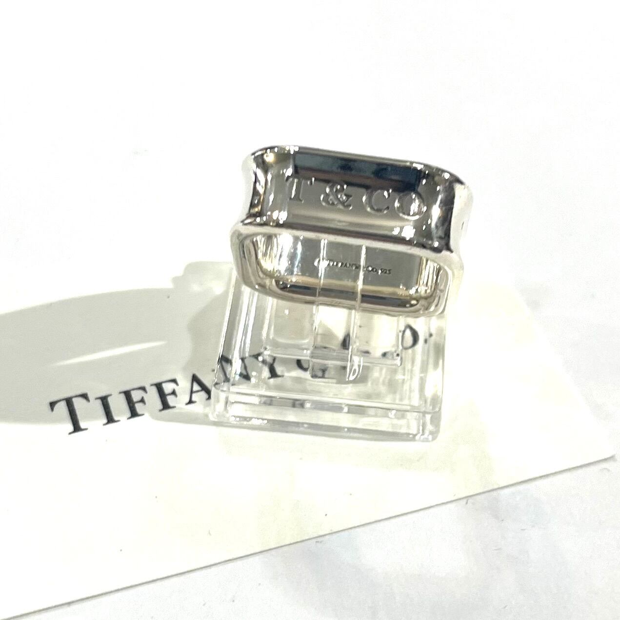 TIFFANY&CO.】【12-13号】2552 T&CO 1837 スクエアリング／シルバー925
