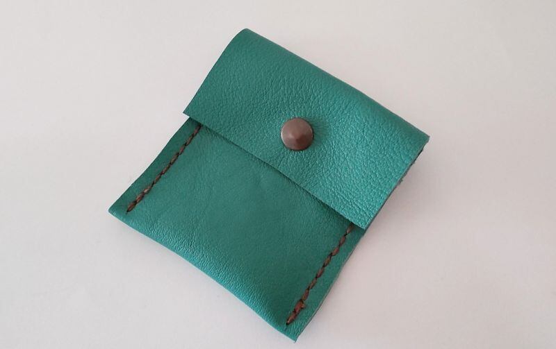 《手作り》クリスタルやアクセサリー用ポーチ*グリーン