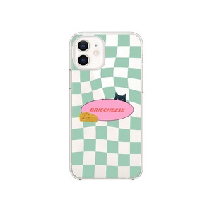 [Briecheese] Green Checkerboard HardJelly 正規品 韓国 ブランド 韓国ファッション 韓国代行 スマホケース