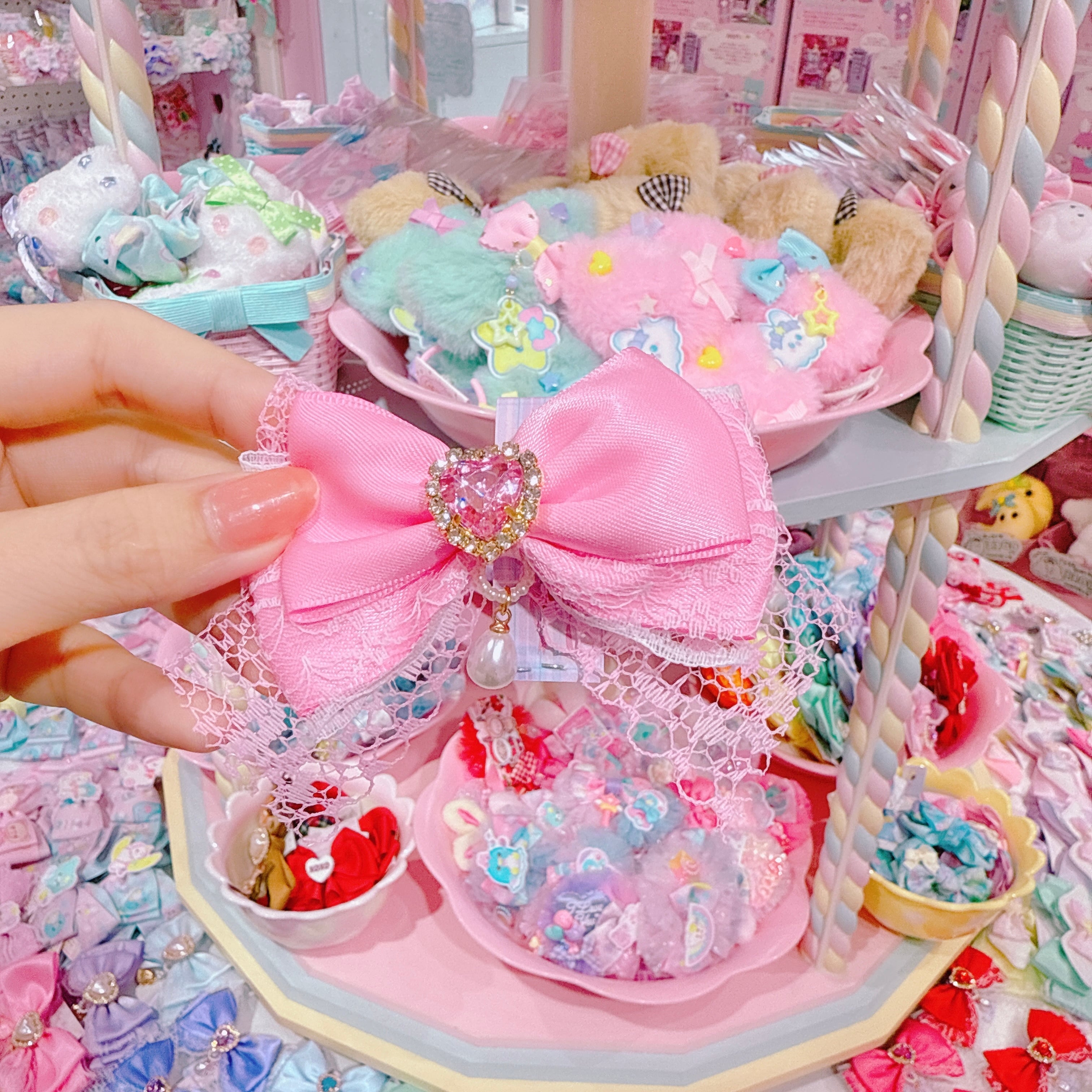 【F7】47-122推し色ヘアクリップ