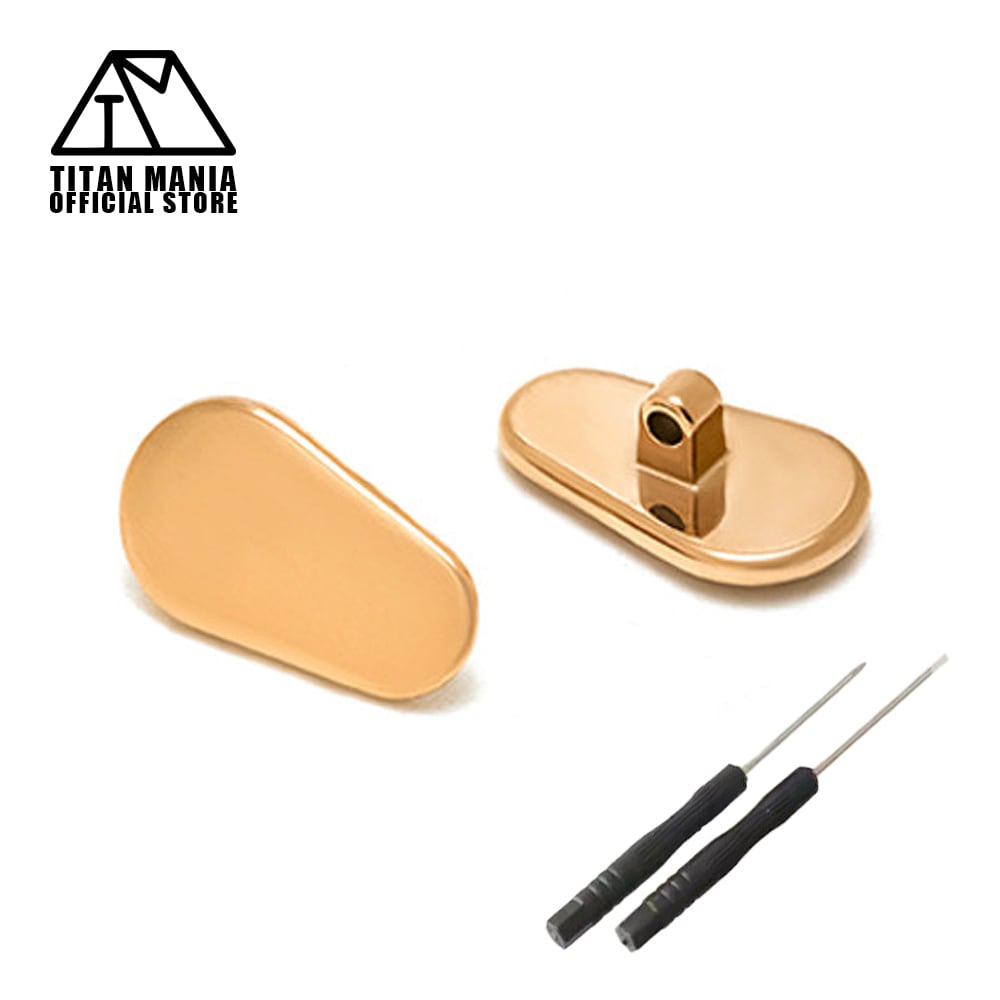 眼鏡 鼻パッド ノーズパッド チタン製 Ver8（GOLD-1） 超軽量 ネジ式