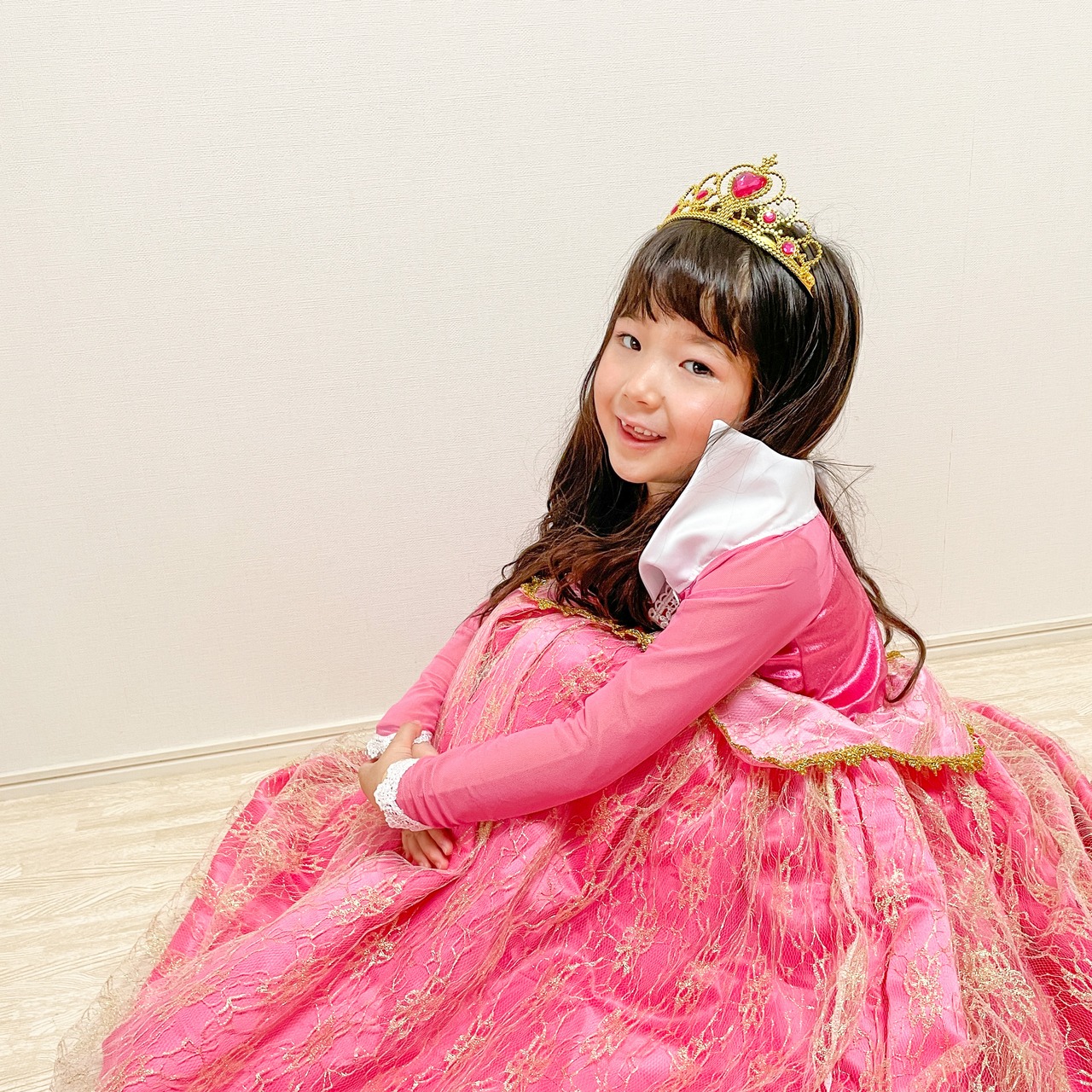 100-120【即納】オーロラ姫風豪華版プリンセスドレス［オーロラ姫 ドレス］