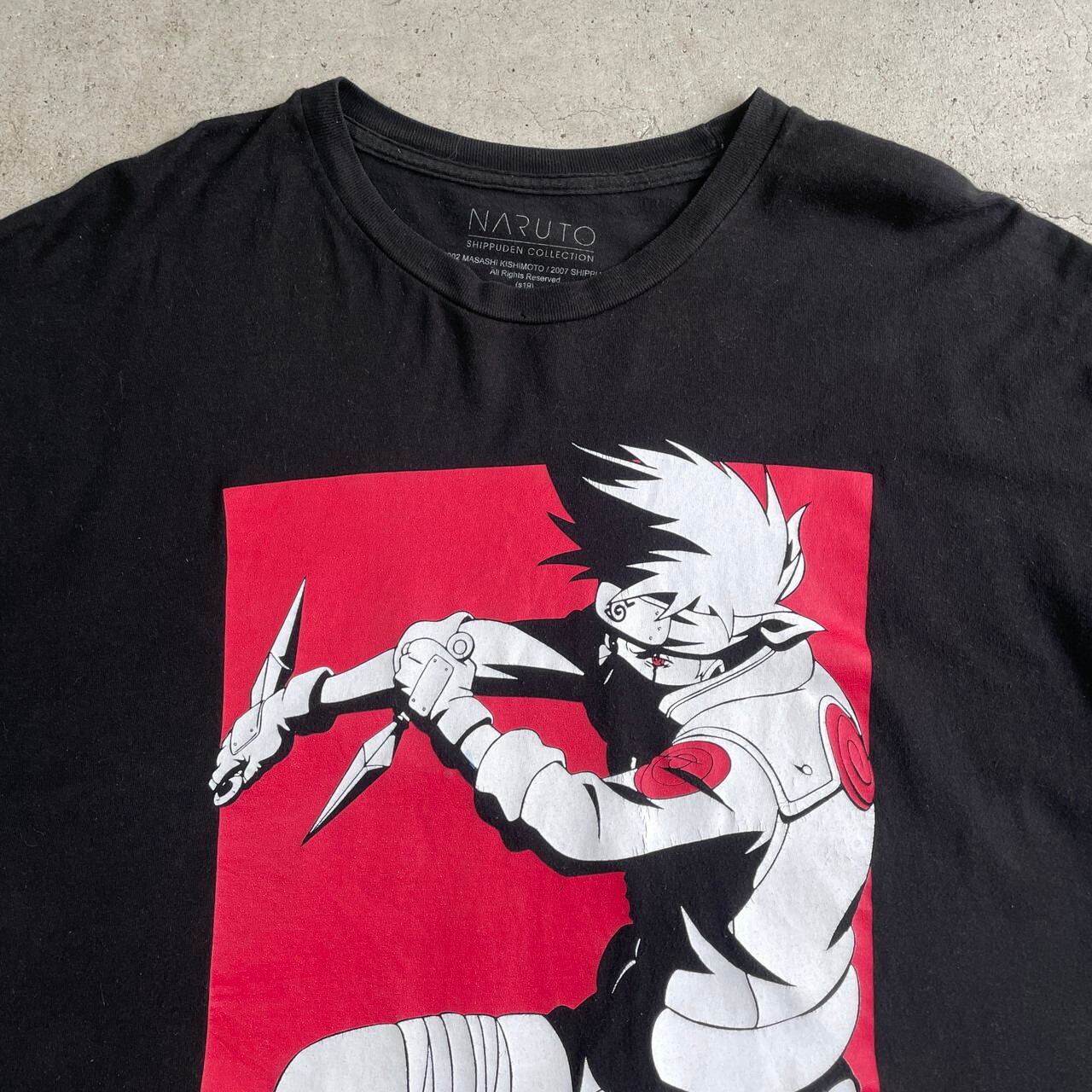 NARUTO ナルト はたけカカシ キャラクタープリントTシャツ メンズ2XL 