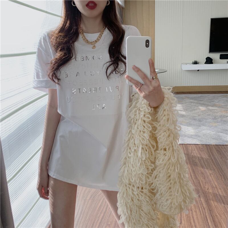 Tシャツ シャツ ホワイトルーズオータムウィンタートップス 秋物 冬物 ブラックストロベリース72580228868