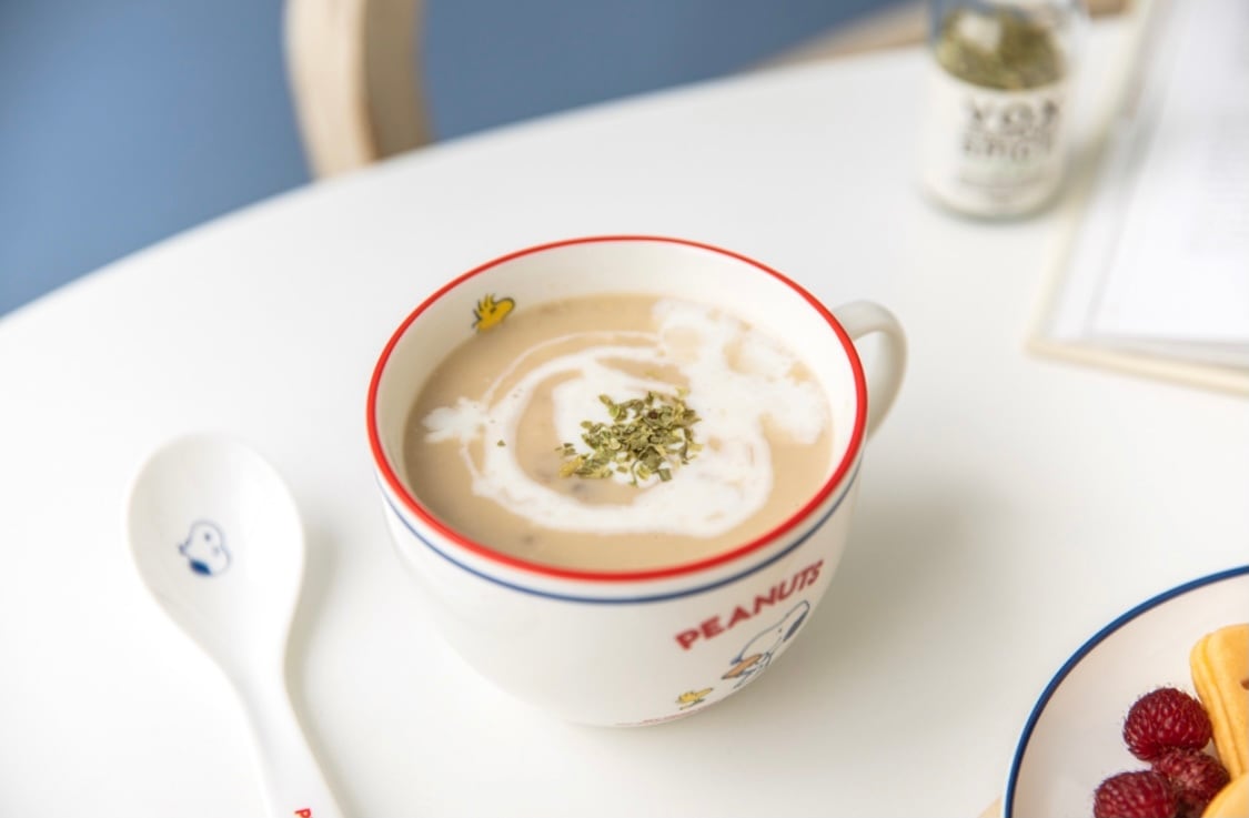 韓国限定1+1】peanuts snoopy cup saucer spoon 2P set / スヌーピー