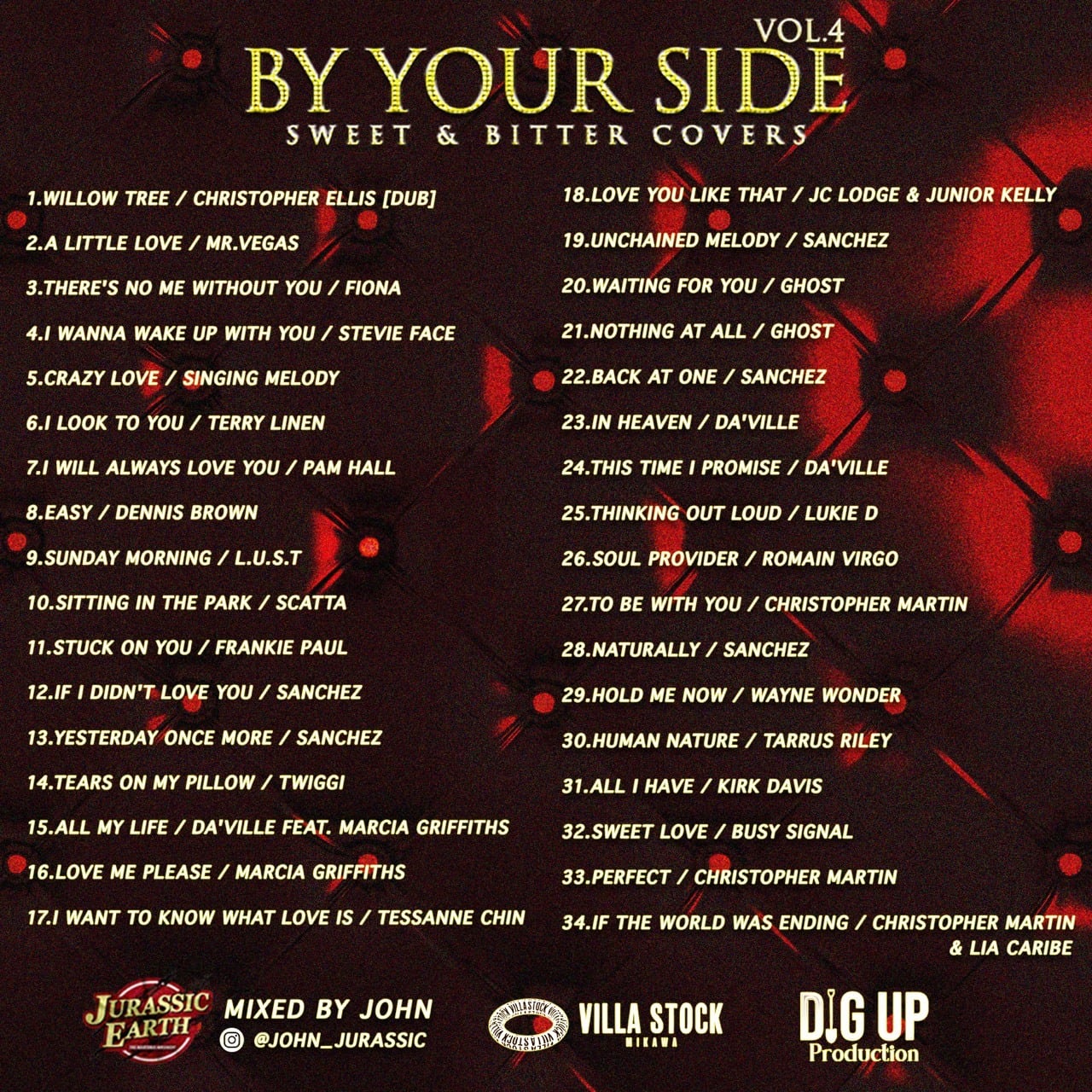 MIX CD [BY YOUR SIDE vol.4] 〜Sweet&Bitter Covers〜 | JURASSIC SHOP