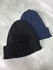 AVIREX / アヴィレックス SURPLUS STENCILPRINT COTTON KNITWATCH ニット帽 ワッチ ブラック