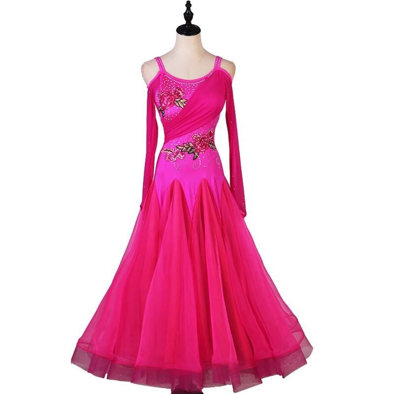 フローラルエレガンス・オフショルダードレス ds0949