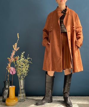 【送料無料】Dead stock Brown light coat