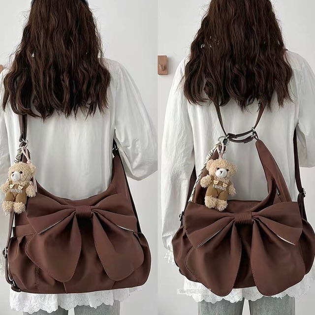 レトロガーリー♡ビッグリボンショルダーバッグ　G0536