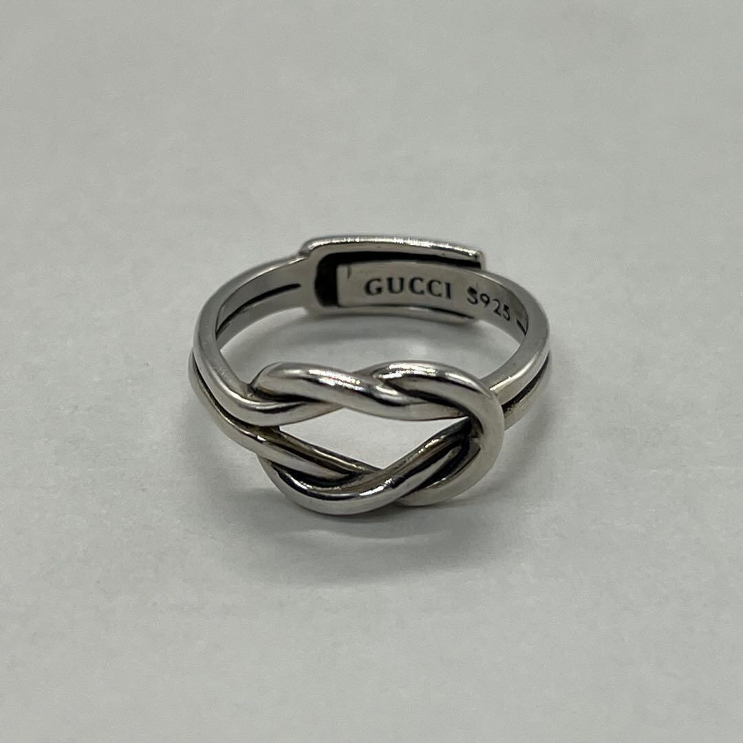 グッチ GUCCI ノット リング 14号 SV925 ヴィンテージ 希少
