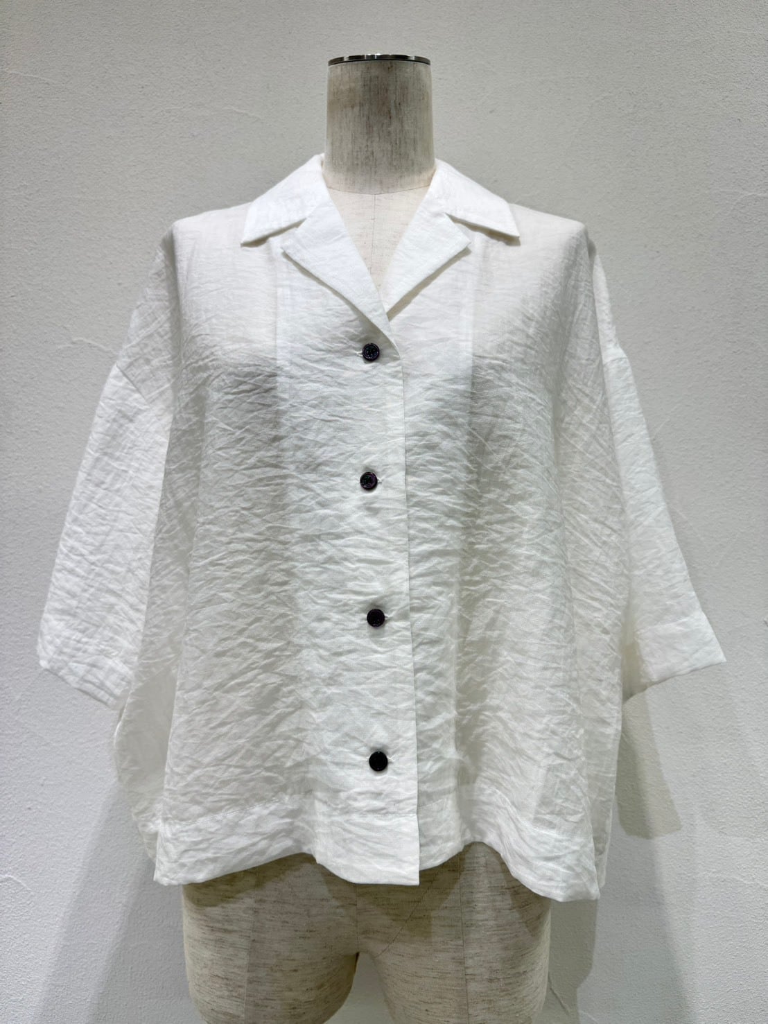 ユキエモン 《yukiemon》 ストライプ ケイトリンブラウス | TAO