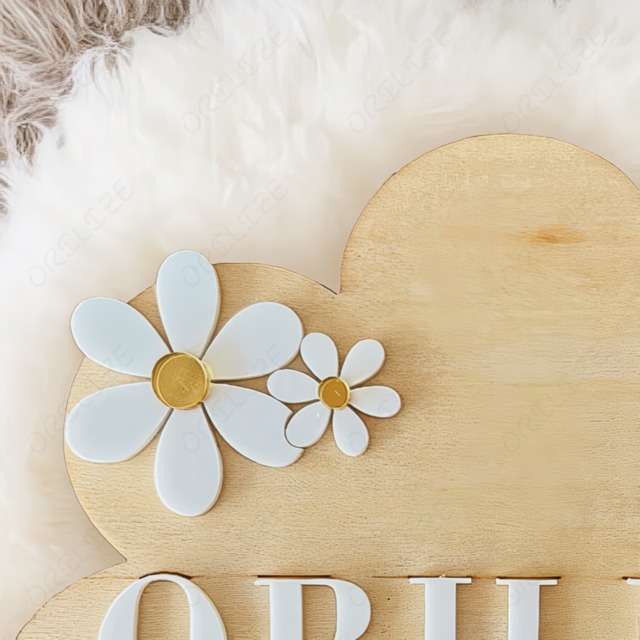 おなまえプレート おはな 15cm