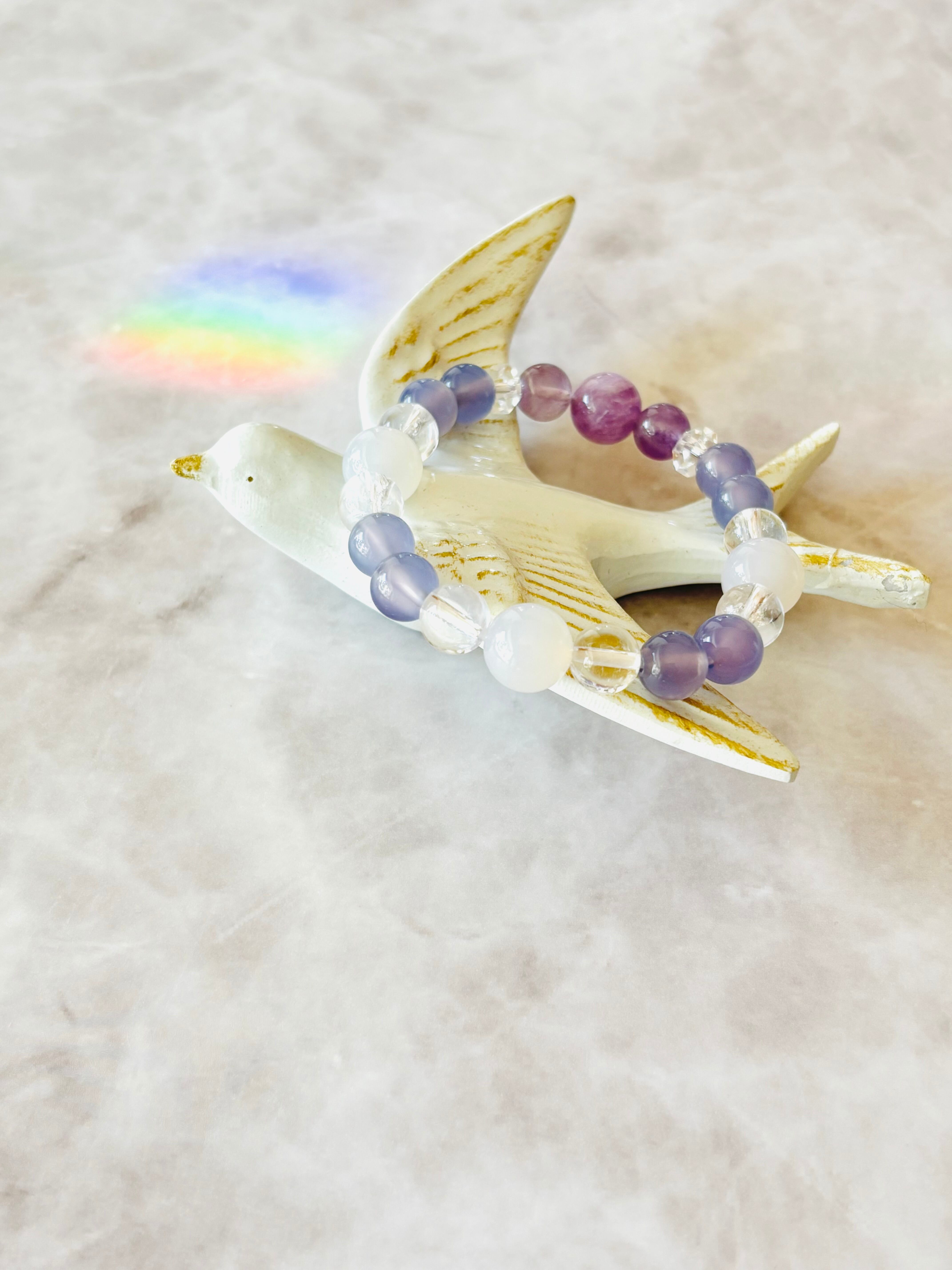 寛容✳︎パープルカルセドニー、ホワイトカルセドニー、ラベンダーアメジスト