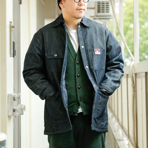 Dead Stock 】BEN DAVIS Denim Coverall / Made in USA / 00's〜 | pqd Dead Stock 】BEN DAVIS Denim Coverall / Made in USA / 00's〜 | pqd