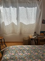 しかく　カットワークキルト NO.2  マルチクロス インドの手仕事