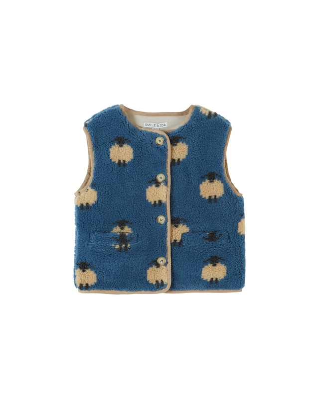 【FISH＆KIDS】CRAB KNITTED GILET