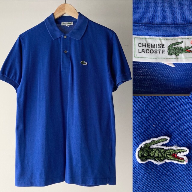 LACOSTE ポロシャツ ブルー SIZE 4 "CHEMISE LACOSTE" SIZE 16 1/2【0716A33】 | Thrift  Tokyo & TAROCK 古着通販