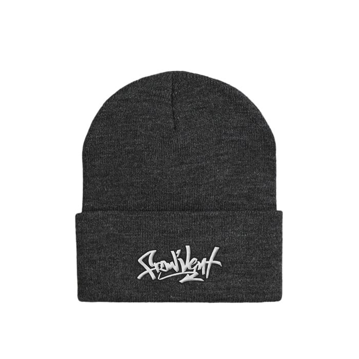 90s OLD STUSSY/Logo embroidery Long Beanie/Free/刺繍ロゴ/ロング
