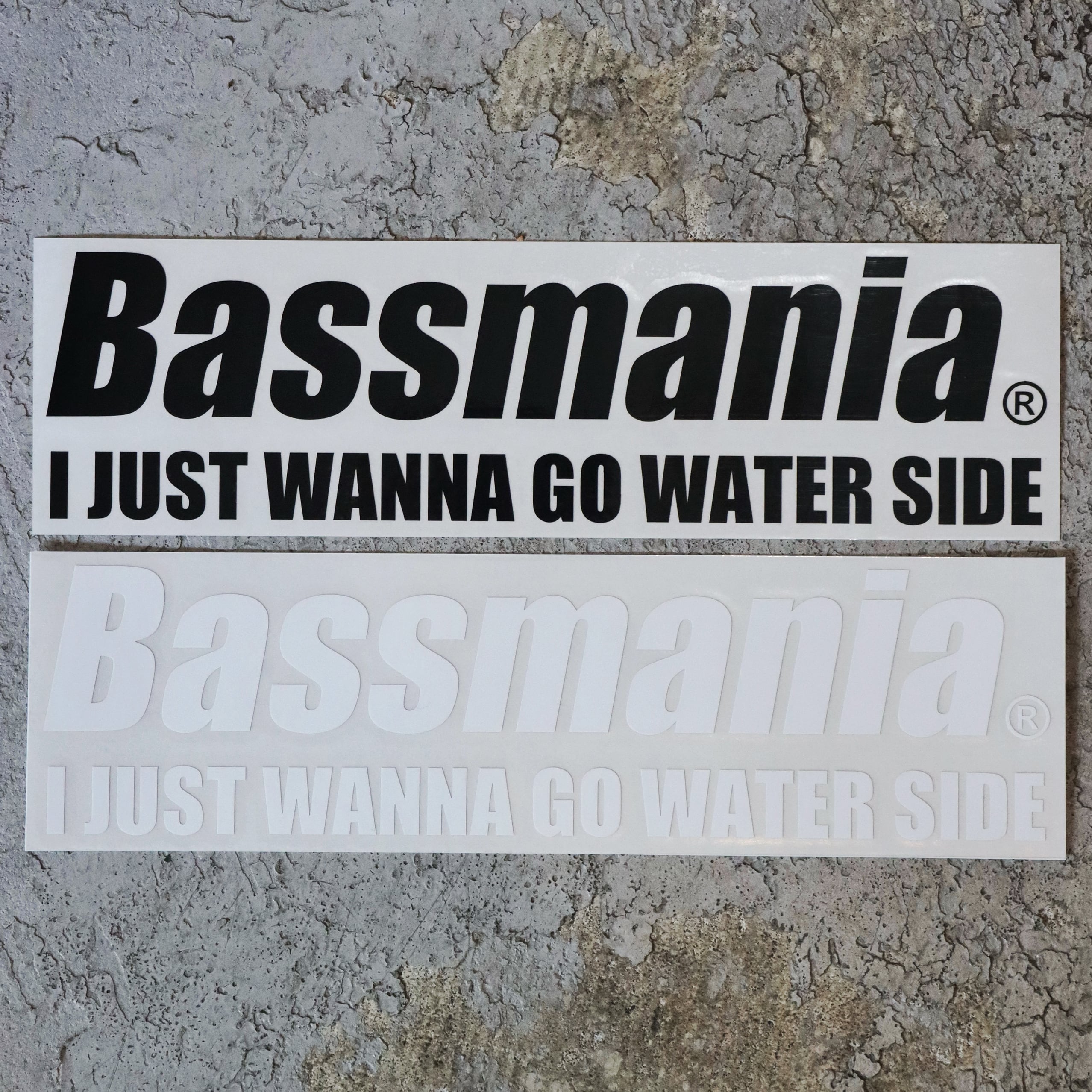 Bassmaniaロゴカッティングステッカー L [H24.0×W90.0] | bassmania.jp