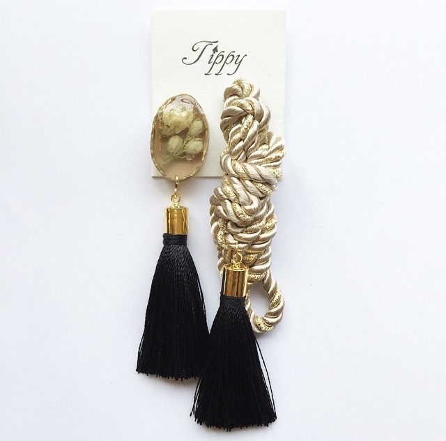 rope tassel pierce / earring