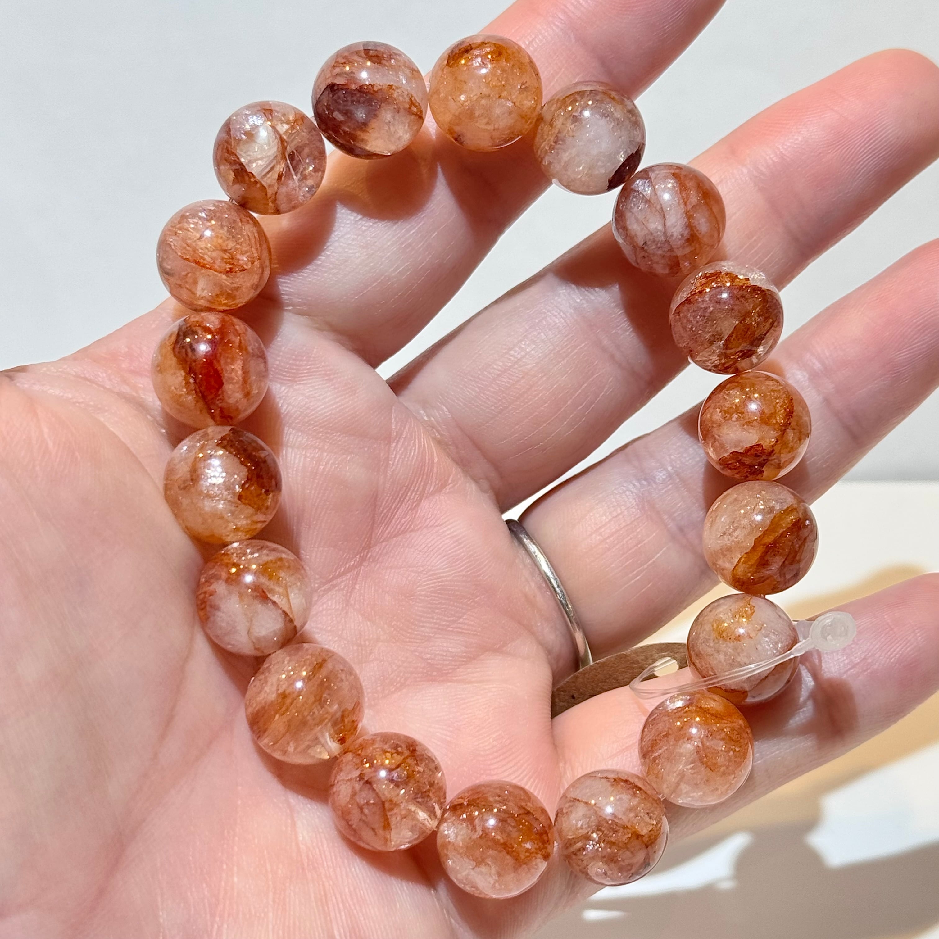 Y sh様 ♡美人大玉♡輝き15ミリUP ライモナイトインクォーツ　ブレスレット アクセサリー Y sh様 ♡美人大玉♡輝き15ミリUP ライモナイトイン