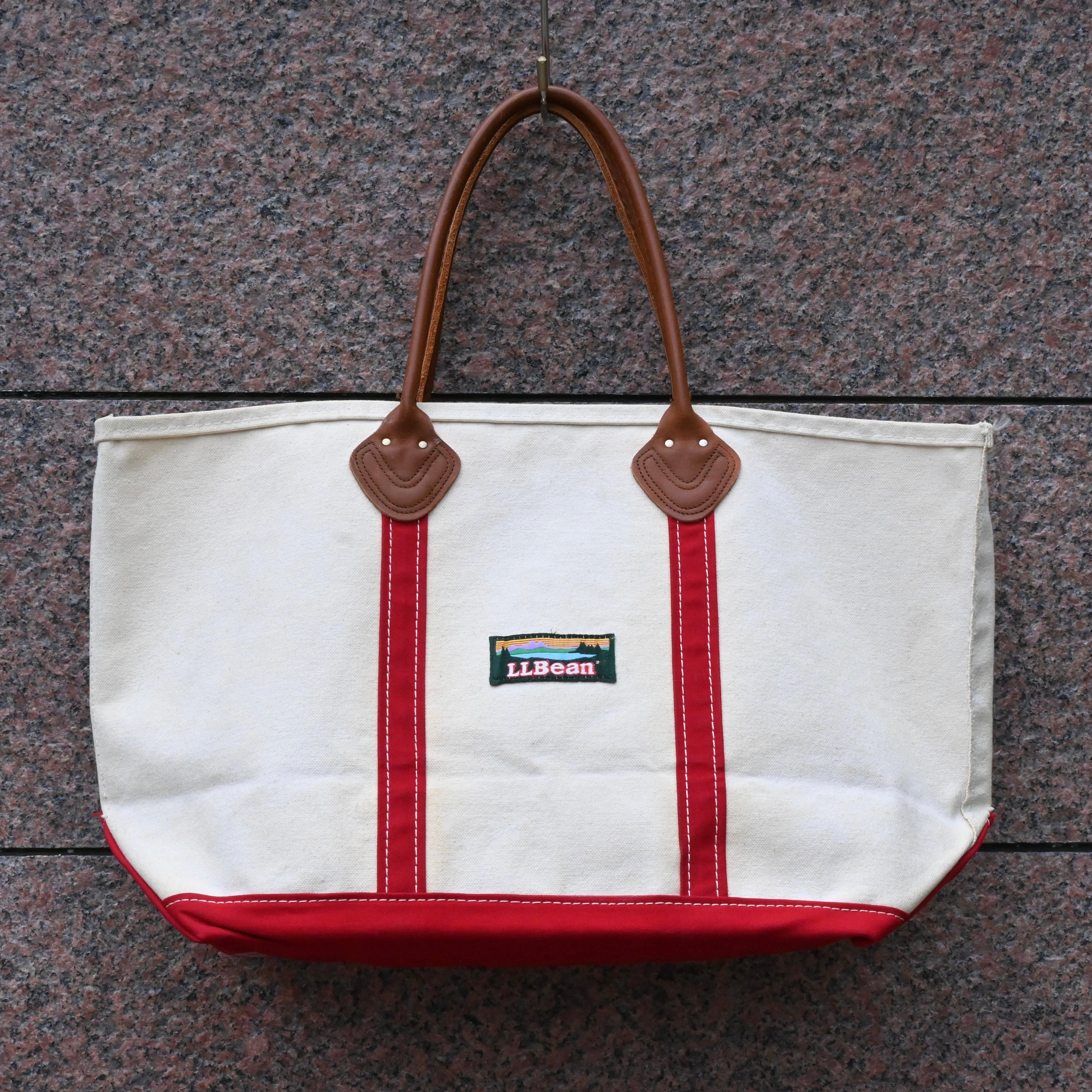80's L.L.Bean tote bag leather handle エルエルビーン ビーン 80's L.L.Bean tote bag leather handle エルエルビーン ビーン
