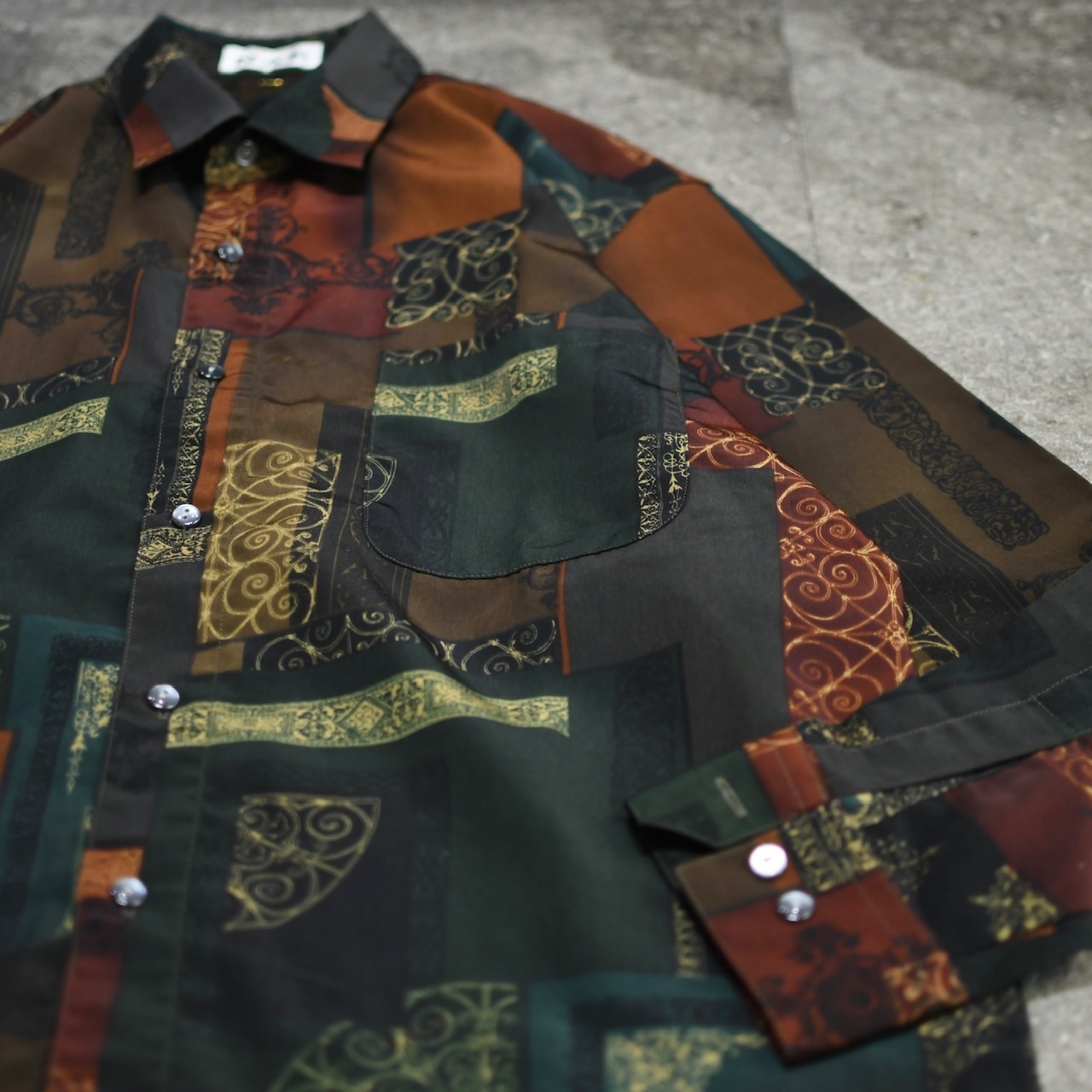 tapestry pattern shirt