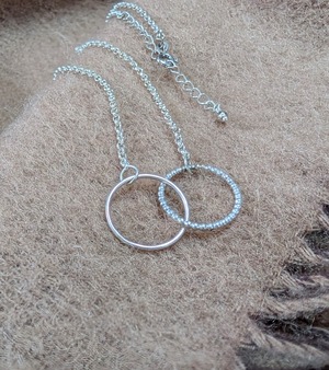 Silver925 Double-ring Necklace