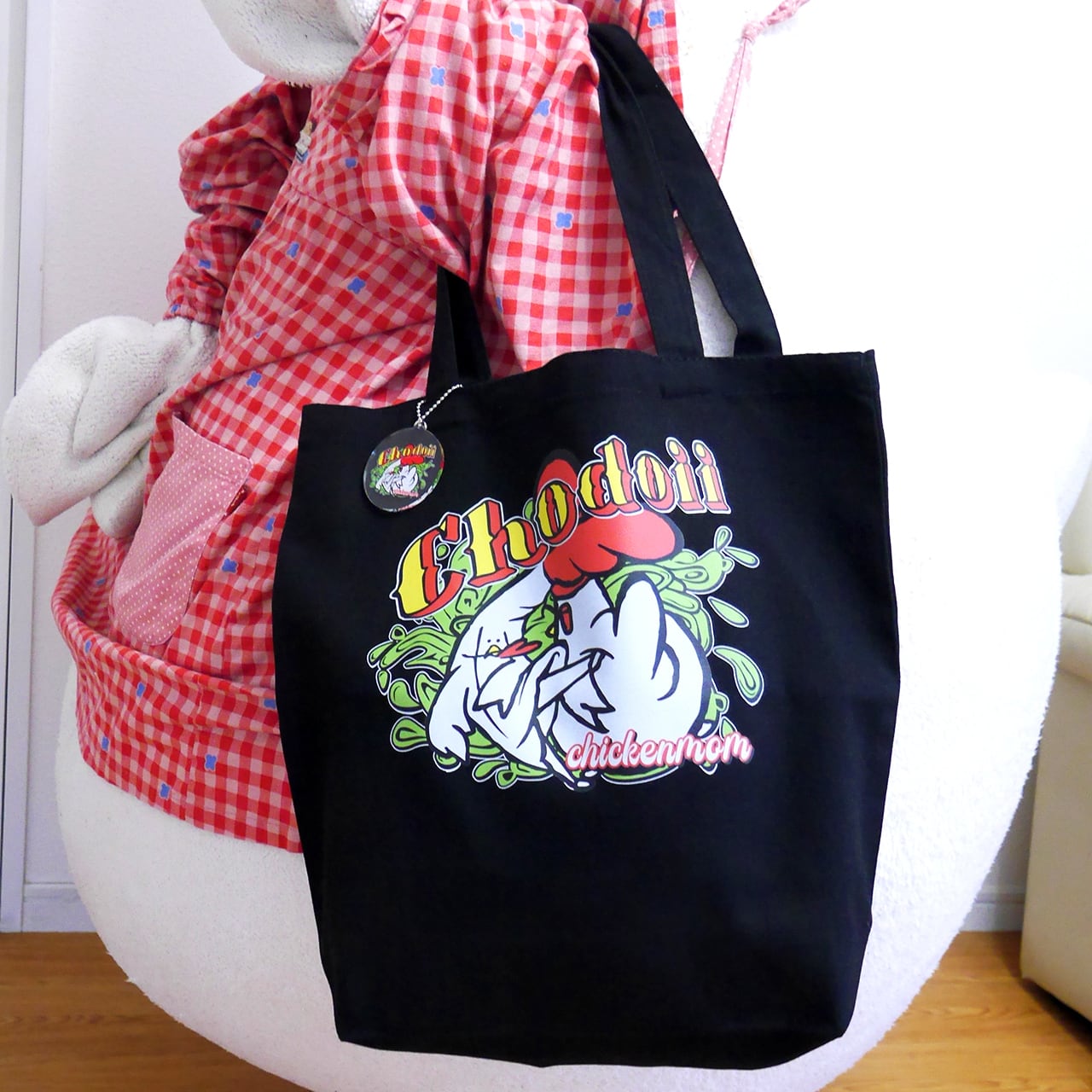 Chodoiiキャンバストートバッグ（MLサイズ・内ポケット付き