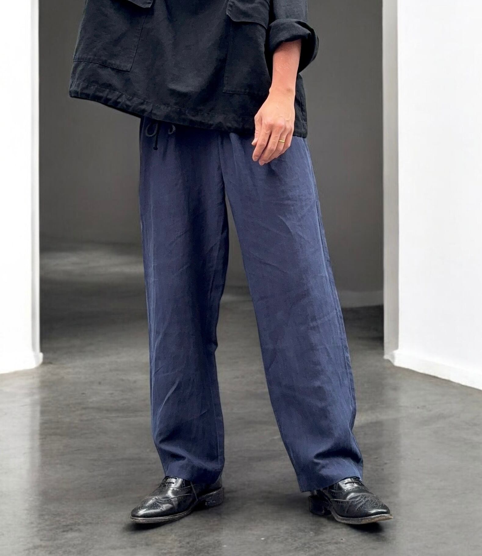 美品　Ralph Lauren リネンシルクスラックス　先染め　ブラック　ポロ Polo by Ralph Lauren” Silk × Linen Slacks | FRISKY 古着屋 中目黒