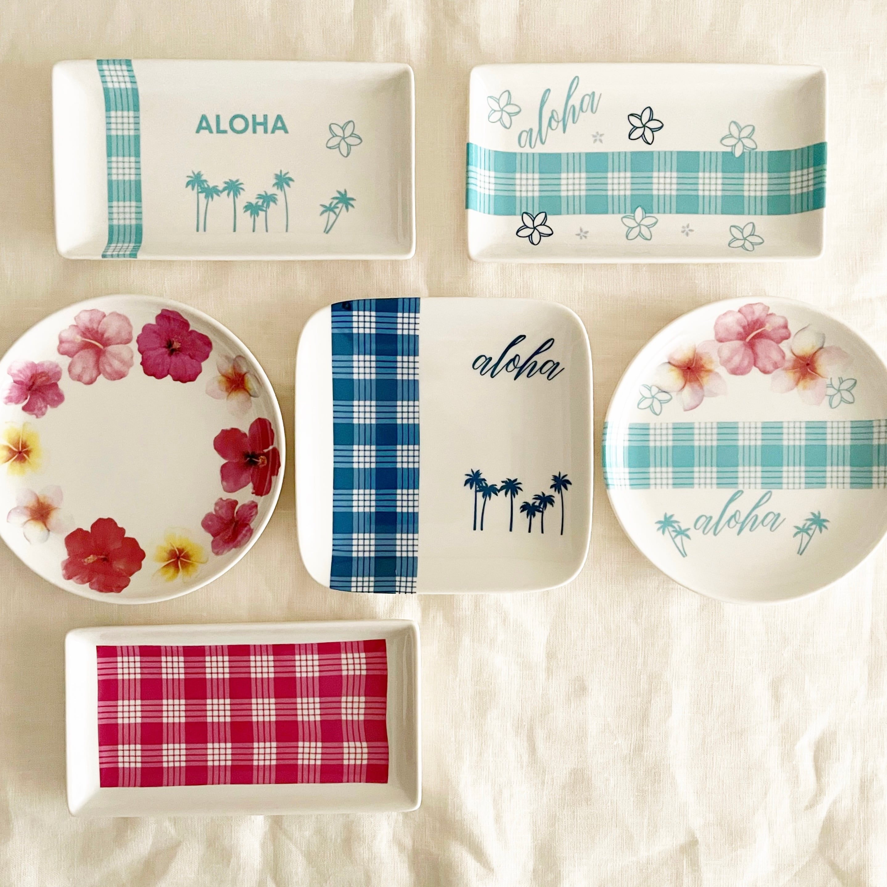 パラカチェック柄 白磁用転写紙｜A3サイズ｜即納｜ALOHAPORCE® | made