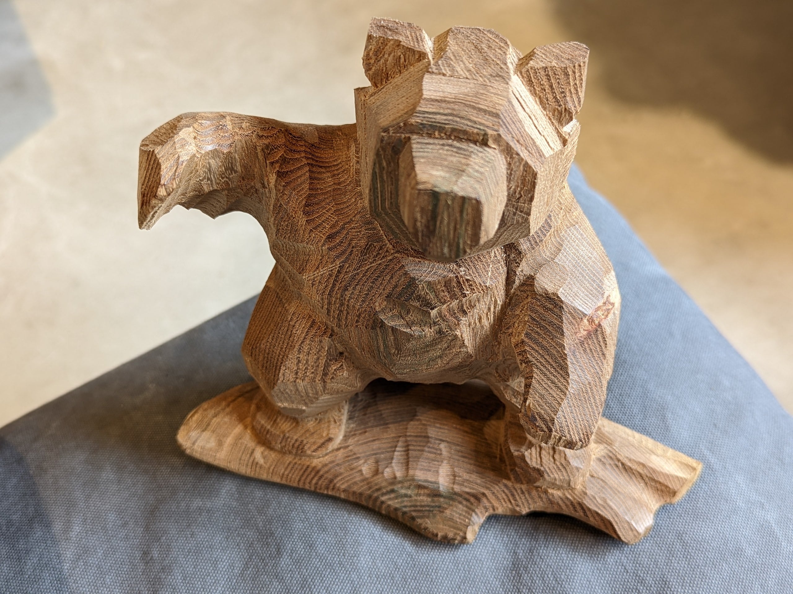 木彫り 熊 みきおさんのクマ 伊藤幹男作 - 工芸品