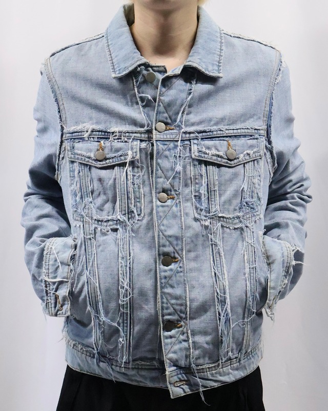 【Maison Margiela×H&M】fringe design denim jacket