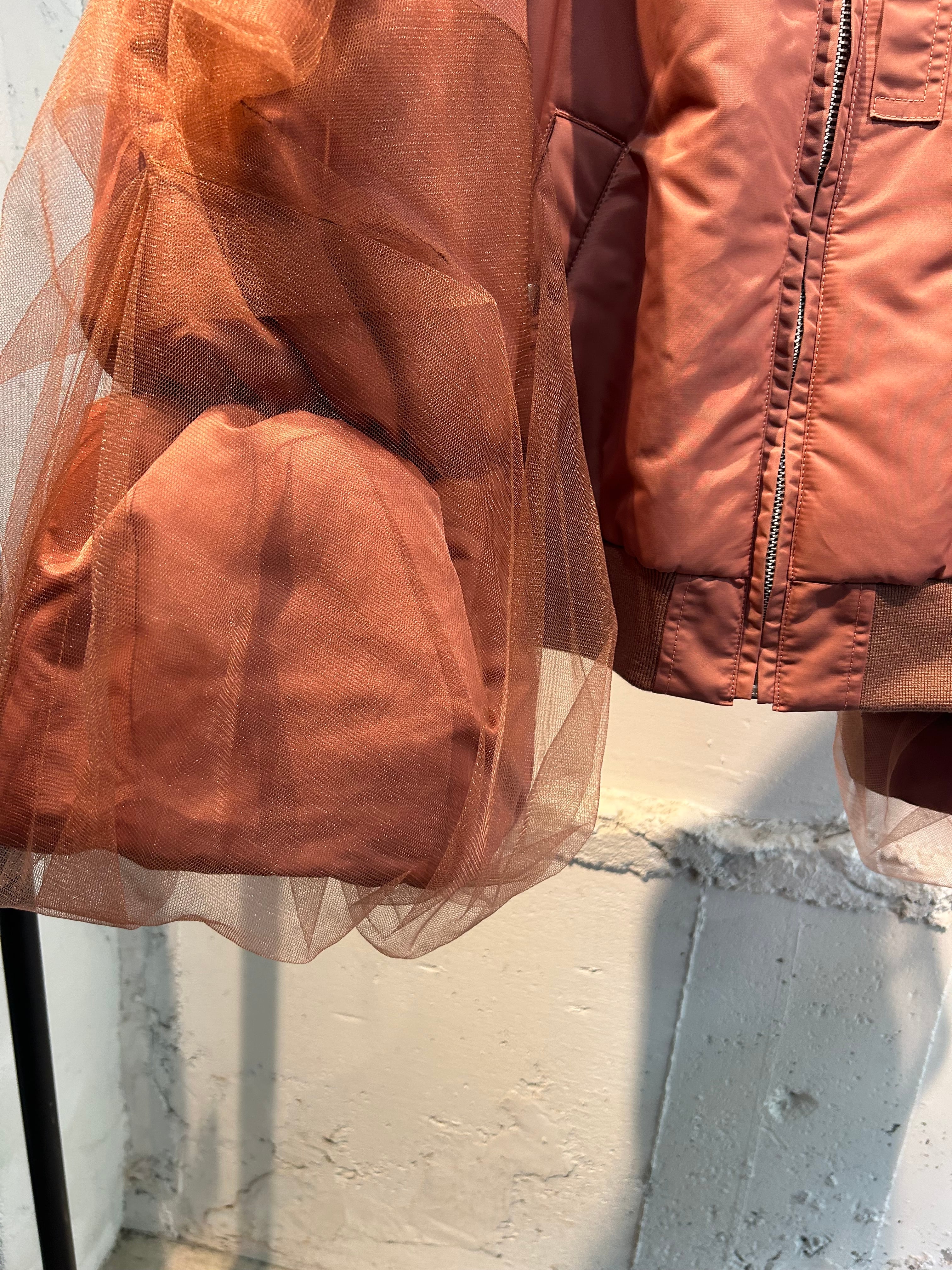 CHIKAKISADA tulle ma-1 jacket | AAR