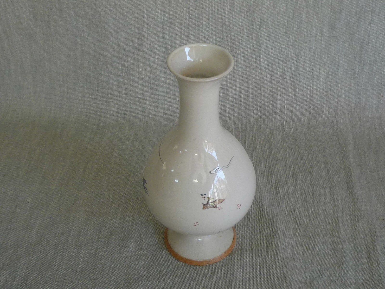 奈良絵花入「漆胡瓶」 | 赤膚焼窯元 大塩昭山