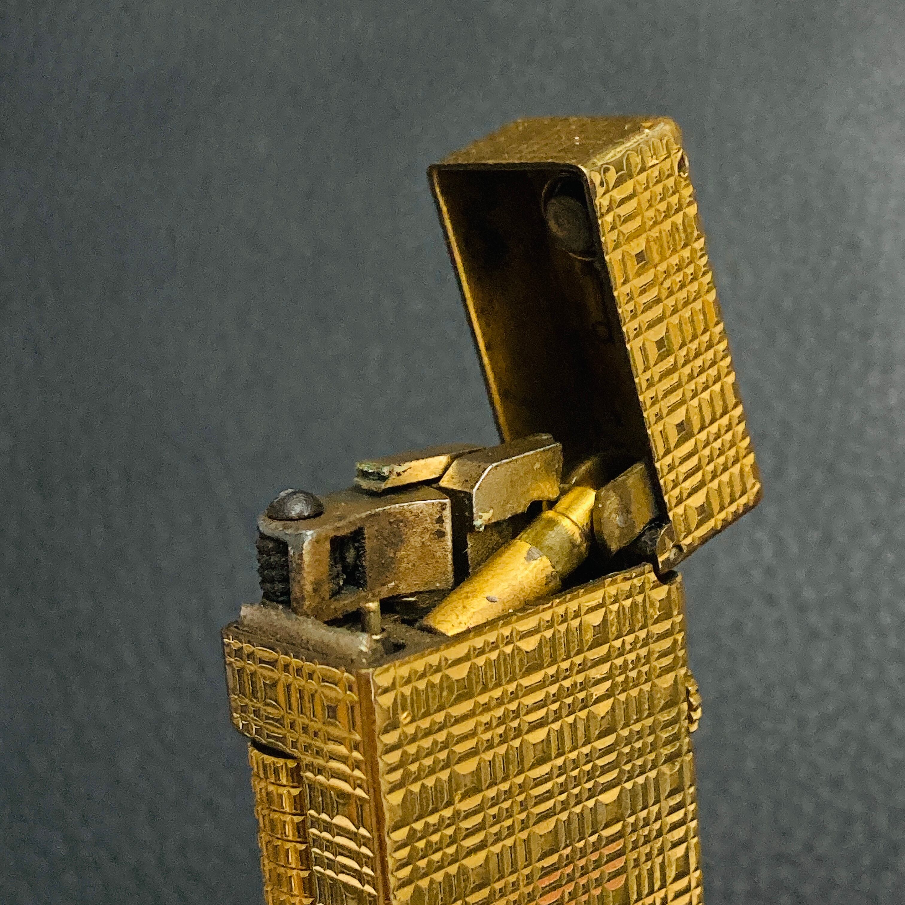 Used】dunhill ダンヒル 格子柄 ローラー式 ガスライター | PAY ID